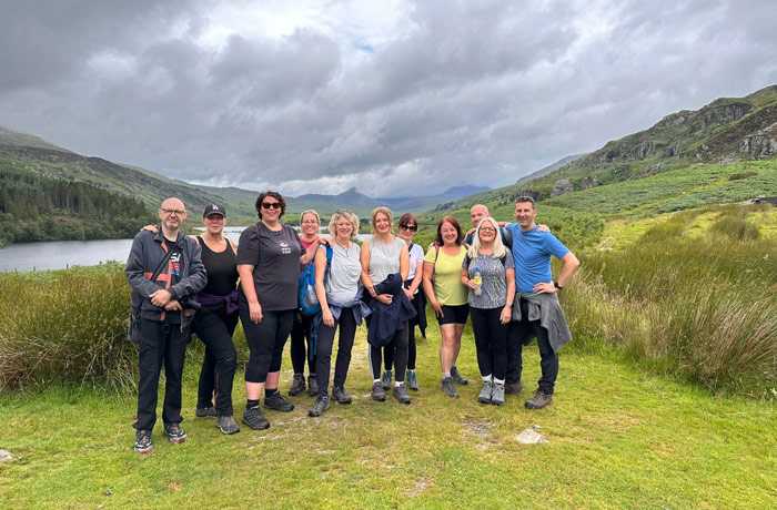 Walking group in Snowdonia